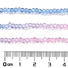 Transparent Painted Glass Beads Strands X1-DGLA-A034-T1mm-A08-3