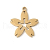 304 Stainless Steel Pendants STAS-V016-03G-1