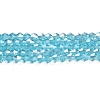 Transparent Electroplate Glass Beads Strands GLAA-F029-2mm-A20-1