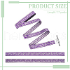 7.7 Yards Polyester Flower Embroidery Ribbon OCOR-WH0090-94-2
