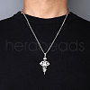 201 Stainless Steel Pendant Necklaces for Man NJEW-Q336-02A-P-3