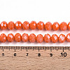 Electroplate Glass Beads Strands EGLA-A034-P8mm-A29-4