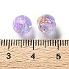 Transparent Crackle Acrylic Beads DACR-D300-01H-8mm-3