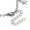 Brass Charm Anklets AJEW-AN00264-4