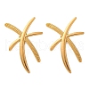 304 Stainless Steel Stud Earrings EJEW-B122-04G-2
