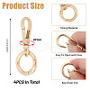 Alloy Swivel Lobster Claw Clasps & Spring Gate Rings HJEW-CA00006-02-2