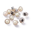 Plastic Shank Buttons BUTT-WH0012-09-1