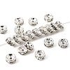 Brass Rhinestone Spacer Beads RB-A014-Z6mm-01S-NF-1