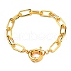 Brass Paperclip Chain Bracelets BJEW-JB05630-1