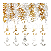   200Pcs 10 Styles Brass Bead Tips FIND-PH0020-84-7