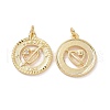 Brass Cubic Zirconia Pendants KK-G453-13G-1