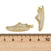 Brass Micro Pave Cubic Zirconia Pendants KK-S526-10G-D-3