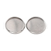 316 Surgical Stainless Steel Cabochon Tray Settings X-STAS-I187-06E-P-2