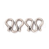 925 Sterling Silver S-hook Clasps STER-D036-16AS-1