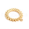 Brass Micro Pave Cubic Zirconia Pendants KK-E788-01G-2