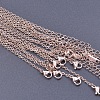 Stainless Steel Cable Chain Necklaces for DIY Jewelry Making Accessories EH9991-7-1