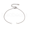 Brass Curb Chains Bracelet Making AJEW-JB01329-02-1