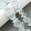 Glass Imitation Aquamarine  Beads Strands G-I283-F29-1
