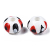 Handmade Porcelain European Beads PORC-S504-006-2