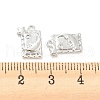 Brass Micro Pave Cubic Zirconia Charms KK-E090-09P-3