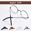 Gorgecraft 20 Pairs 4 Colors Silicone Eyeglasses Temple Tips Sleeve Retainer AJEW-GF0006-79-6