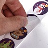 8 Patterns Christmas Round Dot Self Adhesive Paper Stickers Roll DIY-A042-01E-4