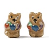 Hand-Painted Porcelain Beads PORC-R001-01D-1