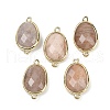 Natural & Synthetic Mixed Gemstone Faceted Connector Charms G-K347-11G-2