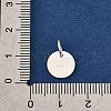 S925 Sterling Silver Blank Charms STER-Q006-06C-S-3