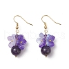 Flower Dangle Earrings EJEW-TA00631-4