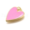 Brass Enamel Pendants KK-K401-14G-03-2