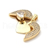 Brass Micro Pave Cubic Zirconia Pendants KK-Q068-16G-2