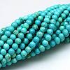 Natural Howlite Beads Strands X-TURQ-G103-4mm-01-3