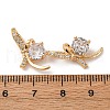 Brass Micro Pave Cubic Zirconia Pendants KK-Z112-09G-3