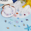 SUNNYCLUE 120Pcs 4 Styles Transparent Glass Beads GLAA-SC0002-53-4