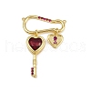Brass Micro Pave Cubic Zirconia Pendants KK-H072-17G-2