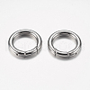Tarnish Resistant 304 Stainless Steel Spring Gate Rings STAS-O114-030P-1