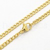 304 Stainless Steel Curb Chain Necklaces STAS-O037-95-2