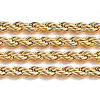Handmade Ion Plating(IP) 304 Stainless Steel Rope Chains STAS-P203-F01-1