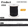 40M Nylon Elastic Double Edged Picot Lace Ribbons OCOR-WH0101-47A-2