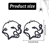 ANATTASOUL 3 Pairs 3 Colors Alloy Snake Wrapped Ring Hoop Earrings for Women EJEW-AN0001-63-2