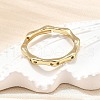 Adjustable Brass Micro Pave Clear Cubic Zirconia Finger Rings for Women RJEW-H247-11G-2