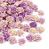 Synthetic Coral 3D Flower Rose Beads CORA-A005-14mm-27-1
