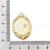 Flower Alloy Enamel Pendants ENAM-K076-07E-G-3