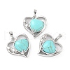 Synthetic Turquoise Pendants G-C236-01H-P-RS-1