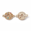 Alloy Crystal Rhinestones Connector Charms FIND-A024-49G-1