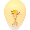 316L Surgical Stainless Steel Cubic Zirconia Flower Nipple Barbells WG1F890-04-1