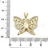 Brass Micro Pave Cubic Zirconia Pendants KK-A237-01D-G-3