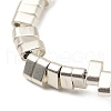 Electroplated Synthetic Non-magnetic Hematite 2-Hole Beads Strands G-E495-11A-03-4
