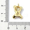 Rack Plating Brass Pave Cubic Zirconia Pendants KK-M282-40G-3